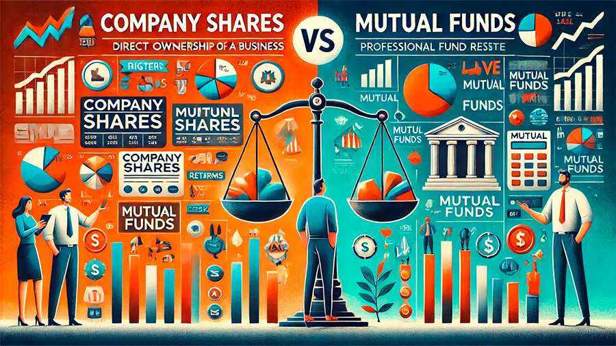 Company shares vs. mutual funds